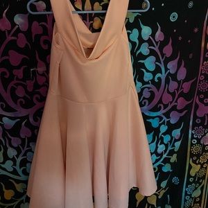 Cute light pink mini dress
